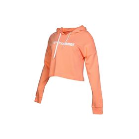 Hummel Gala Kadın Turuncu Kapüşonlu Crop Sweatshirt