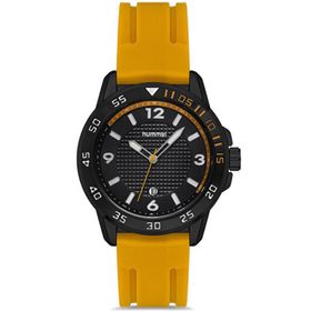 Hummel HM-3000MA-5 Erkek Siyah Sarı Kol Saati