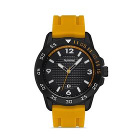 Hummel HM-3000MA-5 Erkek Siyah Sarı Kol Saati