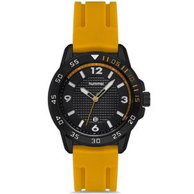 Hummel HM-3000MA-5 Erkek Siyah Sarı Kol Saati