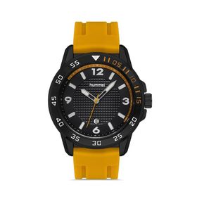 Hummel HM-3000MA-5 Erkek Siyah Sarı Kol Saati