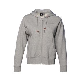 Hummel Hmlipomea Zip Hoodie 921694-2006 Gri 001 Kadın Günlük Sweatshirts