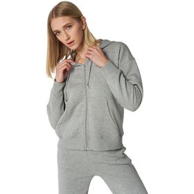Hummel Hmlipomea Zip Hoodie 921694-2006 Gri 001 Kadın Günlük Sweatshirts