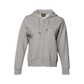 Hummel Hmlipomea Zip Hoodie 921694-2006 Gri 001 Kadın Günlük Sweatshirts