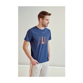 Hummel Timon Tee Petrol Erkek T-shirt