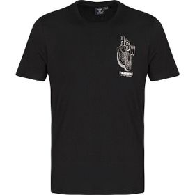 Hummel Venero Erkek Siyah Yuvarlak Yaka Tişört