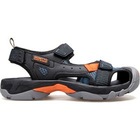 Humtto HM740093A Siyah Lacivert Burnu Kapalı Cırtlı Erkek Outdoor Trekking Spor Sandalet