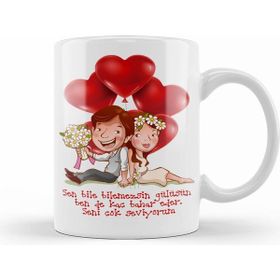 Humuts 02010 Sevgililer Günü Sevgiliye Hediye Kupa Bardak