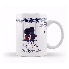 Humuts 0207 Sevgililer Günü Sevgiliye Hediye Kupa Bardak
