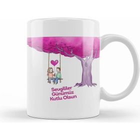 Humuts 0263 Sevgililer Günü Sevgiliye Hediye Kupa Bardak