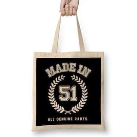 Humuts 1951 Made In 51 All Genuine Parts Bez Kadın Günlük Çanta