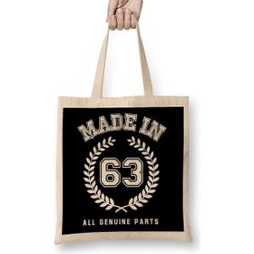Humuts 1963 Made in 63 All Genuine Parts Bez Kadın Günlük Çanta