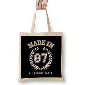 Humuts 1987 Made in 87 All Genuine Parts Bez Kadın Günlük Çanta