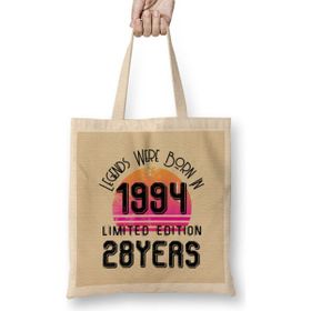 Humuts 1994 Birthday Gift Made Born in 1994 Gift 28TH Year Old Birthday Gift Vintage Style Bez Kadın Günlük Çanta