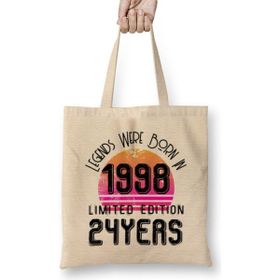 Humuts 1998 Birthday Gift - Made, Born In 1998 Gift - 24TH Year Old Birthday Gift Vintage Style Jpg Bez Çanta