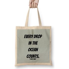 Humuts 2 Yoko Ono Quote Lovers Gift Vintage Retro Rainbow Bez Çanta