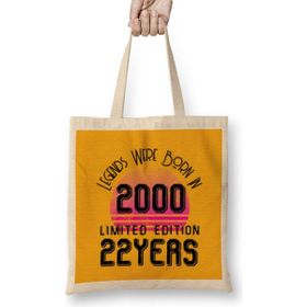Humuts 2000 Birthday Gift - Made, Born In 2000 Gift - 22 Year Old Brthday Gift Vintage Style Bez Çanta