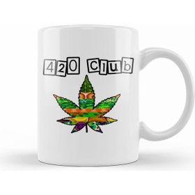 Humuts 420 Club Purple Marijuana Leaf 01 Kupa Bardak