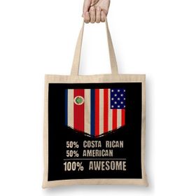 Humuts 50% Congolese 50% American 100% Awesome Immigrant Bez Kadın Günlük Çanta
