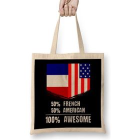 Humuts 50% Finnish 50% American 100% Awesome Immigrant Bez Kadın Günlük Çanta