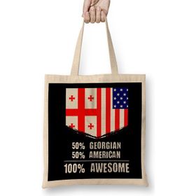 Humuts 50% French 50% American 100% Awesome Immigrant Bez Kadın Günlük Çanta