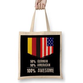 Humuts 50% Georgian 50% American 100% Awesome Immigrant Bez Kadın Günlük Çanta