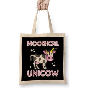 Humuts 8 Bit Moogical Unicow Cute Magical Unicorn Cow Bez Çanta