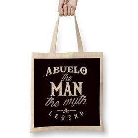 Humuts Abuelo Man Myth Legend Grandfather Grandpa Granddad Family Bez Uzun Saplı Açık Bej Rengi Çanta