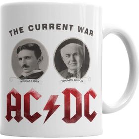 Humuts Ac Dc Tesla ve Edison Kupa Bardak