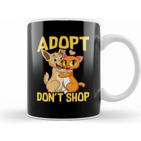 Humuts Adopt Don't Shop Cute Cat & Dog Rescue Adoption Kupa Bardak