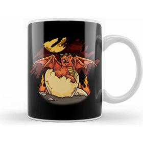 Humuts Adorable Baby Dragon Hatching Out Of A Dragon Egg Kupa Bardak