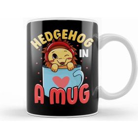 Humuts Adorable Baby Hedgehog In A Mug Hedgehog Lovers Kupa Bardak