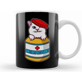 Humuts Adorable Cat Antidepressant Pets Fix Depression Kupa Bardak