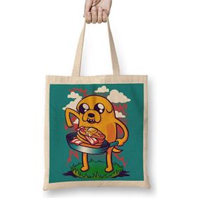Humuts Adventure Time Bacon Pancakes 03 Bez Uzun Saplı Açık Bej Rengi Çanta