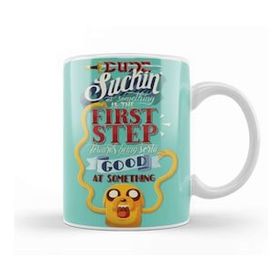 Humuts Adventure Time Lettering Sorta Good Kupa Bardak