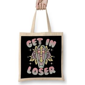 Humuts Aesthetic Funny Get In Loser Coffin Kawaii Goth Bez Çanta