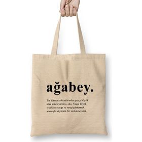 Humuts Ağabey Abiye Hediye Bez Çanta