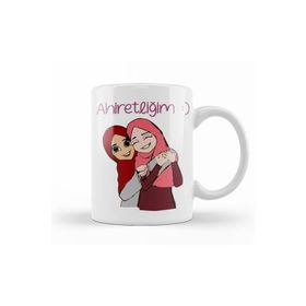 Humuts Ahiretliğim Yazılı Arkadaşa Hediye Kupa Bardak