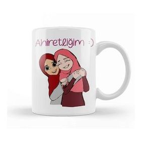 Humuts Ahiretliğim Yazılı Arkadaşa Hediye Kupa Bardak