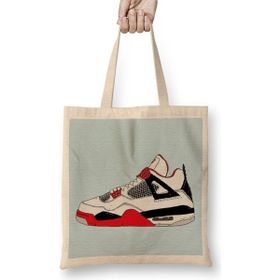 Humuts Air Jordan 13 Retro AJ13 Panda White And Black Basketball Fans Art Bez Çanta