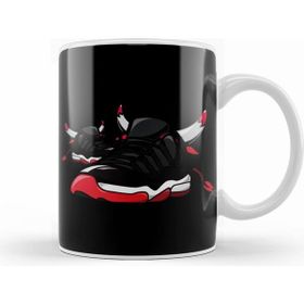 Humuts Air Jordan 5 Fire Red Shoebox Illustration Kupa Bardak