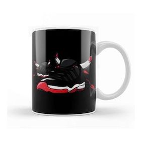 Humuts Air Jordan 5 Fire Red Shoebox Illustration Kupa Bardak