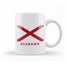 Humuts Alabama State Flag Kupa Bardak