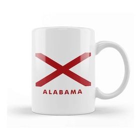 Humuts Alabama State Flag Kupa Bardak