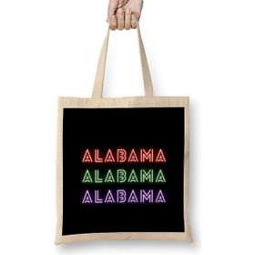 Humuts Alabama- Vintage Retro Style Art Bez Çanta