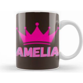 Humuts Amelia Name Personalized Custom Vintage Retro Rainbow Style Design Gift Baby Gift For Her Kupa Bardak
