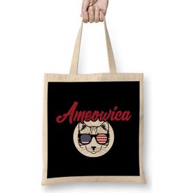 Humuts Ameowica Funny Cat American Meow Kitty Cute Kitten Bez Çanta