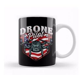 Humuts American Flag Drone Pilot Patriotic Usa Kupa Bardak