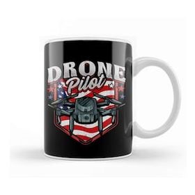 Humuts American Flag Drone Pilot Patriotic Usa Kupa Bardak