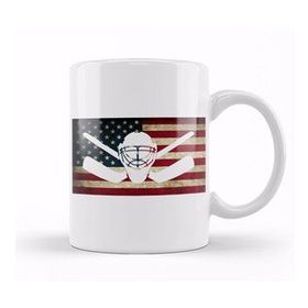 Humuts American Flag Hockey Goalie Usa Ice Hockey Kupa Bardak